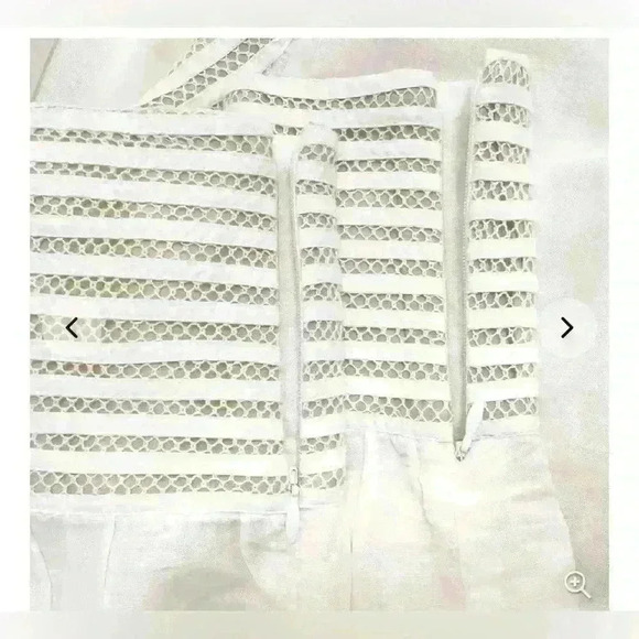 Soft Surroundings Lillith Tunic White Cream Button Front Lace Size Small P - Picture 7 of 15